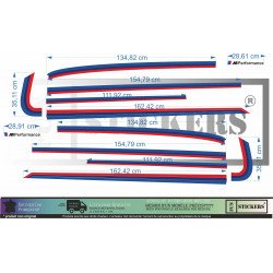 BMW Serie 1 3 5 6 7 Style M Performance sticker stickers