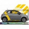 Fiat 500 kit stickers bandes racing style sportif autocollant Fun Stickers
