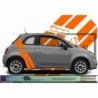 Fiat 500 kit stickers bandes racing style sportif autocollant Fun Stickers