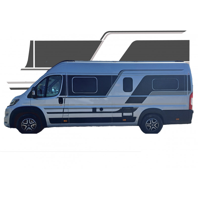 Fiat ducato Camper Van Adria intégral kit - Kit Complet - voiture Sticker Autocollant Graphique