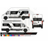 Fiat ducato Camper Van Adria intégral kit - Kit Complet - voiture Sticker Autocollant Graphique