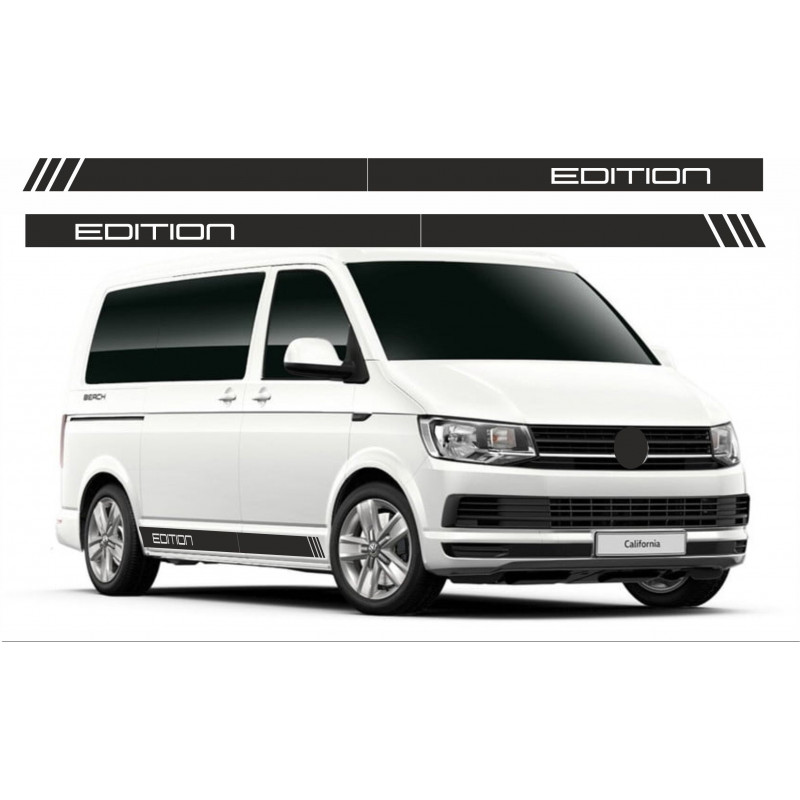 Volkswagen Kit 3 Bandes et sticker capot Van VW edition  - Tuning Sticker Autocollant Graphic Decals