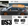 Citràen DS3 - Logos stickers side and hood stickers kit