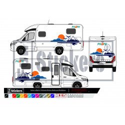 copy of Camping Car Decoration Pilot Pacific 690 - Complete Kit - Tuning Sticker Sticker Graphic Decals