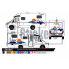 Camping Car décoration Pilote - Kit Complet - Tuning Sticker Autocollant Graphic Decals