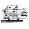 Camping-Car Pilote kit decoration autocollant vinyle longue duree Fun Stickers