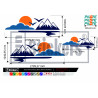 Camping Car décoration Pilote - Kit Complet - Tuning Sticker Autocollant Graphic Decals