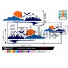 Camping-Car Pilote kit decoration autocollant vinyle longue duree Fun Stickers