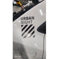 Renault Twingo 3 deco laterale Urban Night Stripe autocollant Fun Stickers