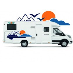 Camping-Car Pilote kit decoration autocollant vinyle longue duree Fun Stickers