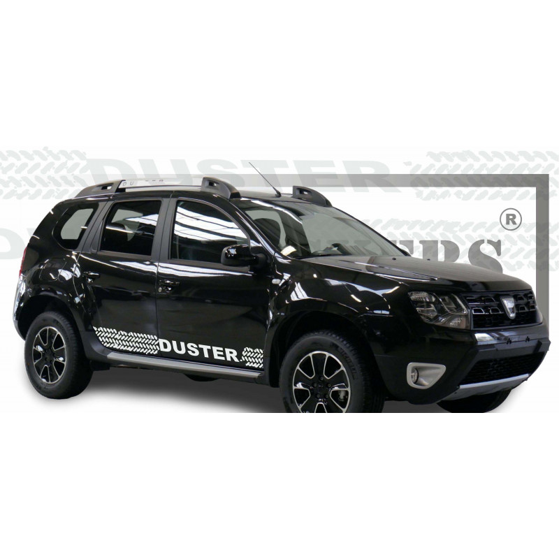Kit stickers Bandes Décoratives Dacia Duster – Stripping Latéral Trace de Pneu Off-Road