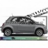 Fiat 500  bandes latérales   500 zèbre - Tuning Sticker Autocollant Graphic Decals