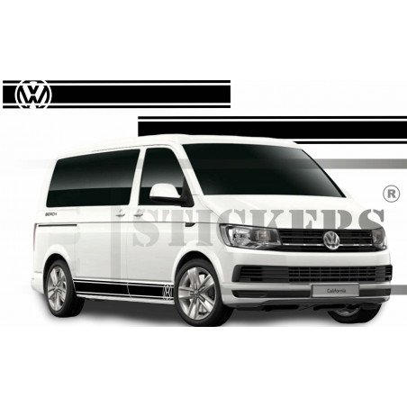 VW Transporter kit sticker bandes laterales decoratives stripes Fun Stickers