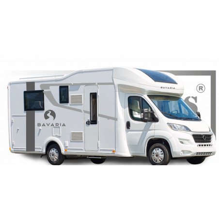 camping car mobile home caravan bavaria Kit sticker sticker