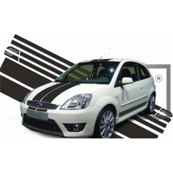 Ford Fiesta ST kit bandes rallye sportives capot decoration Fun Stickers