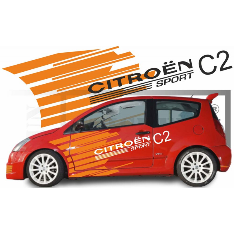 Citroën C2 vts kit - Tuning Sticker Autocollant Graphic Decals