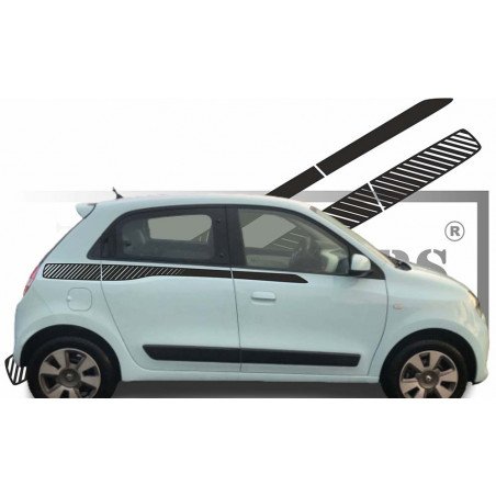 Renault Twingo bandes laterales decoratives tuning sticker autocollant Fun Stickers