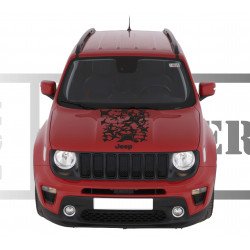 Jeep Renegade Quick Hood Band - Tuning Sticker Sticker Graphic Decals