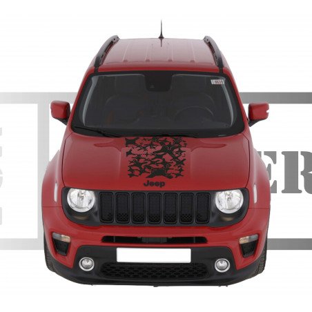 Jeep Renegade Quick Hood Band - Tuning Sticker Sticker Graphic Decals