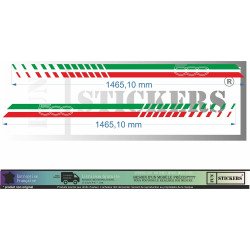 Fiat 500 Bands Italy Down crate sticker stickers