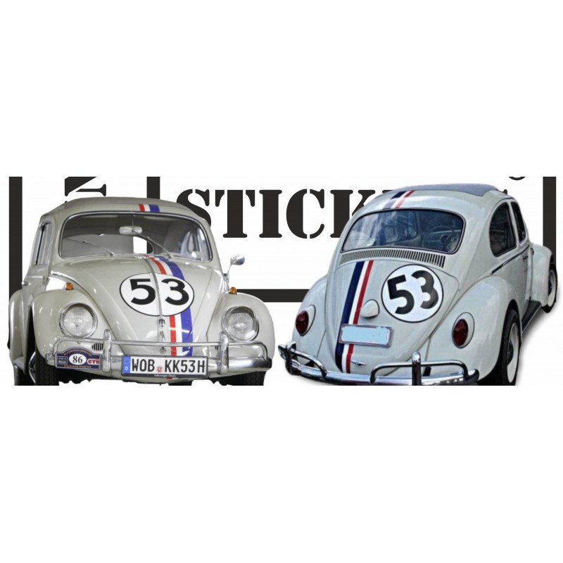 Volkswagen Beetle Choupette Bands 53 - Complete Kit - Tuning Sticker Sticker Graphic Decals