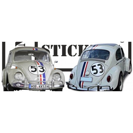 Volkswagen Beetle Choupette Bands 53 - Complete Kit - Tuning Sticker Sticker Graphic Decals