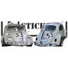 Volkswagen Coccinelle Bandes Choupette 53 - Kit Complet - Tuning Sticker Autocollant Graphic Decals
