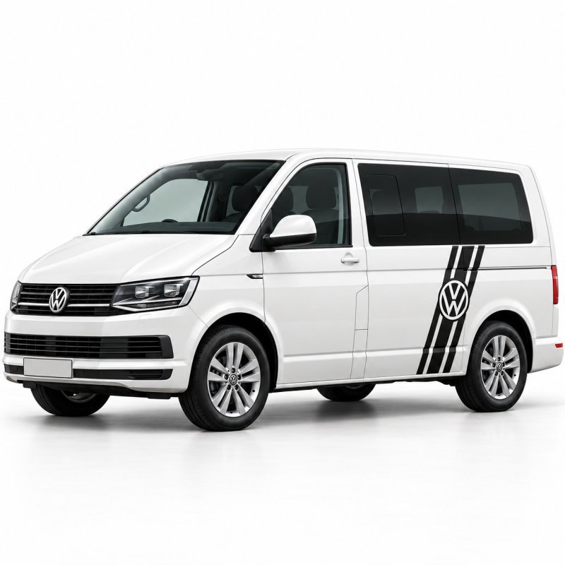 Volkswagen Transporter T4 T5 T6 Side Strips Logo Sticker
