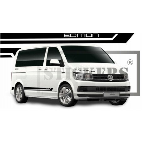 Volkswagen Transporter T4 T5 T6 Side Strips Logo Sticker