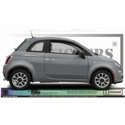 Fiat 500 Retro autocollant Signature stickers lateraux discrets Fun Stickers