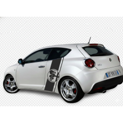 Alfa Romeo kit bandes laterales logo Serpent et Croix Fun Stickers
