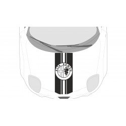 Alfa Romeo Mito 147 bande capot autocollante kit complet Fun Stickers