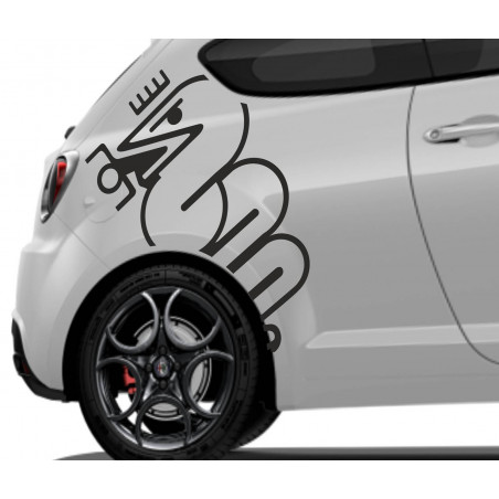 autocollant laterales pour alfa romeo