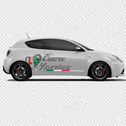 Alfa Romeo Cuore Sportivo coeur x2 kit autocollant Fun Stickers