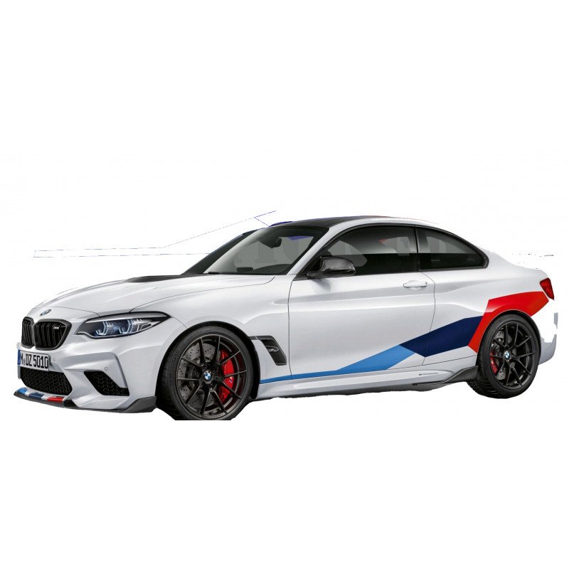 Kit bandes decoratives BMW M Performance Serie 1 2 3 5 Coupe Fun Stickers