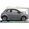 Fiat 500 Retro autocollant Signature stickers lateraux discrets Fun Stickers