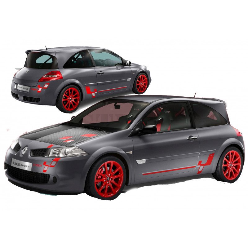 Renault Megane R26R kit deco integral stripping lateral complet Fun Stickers