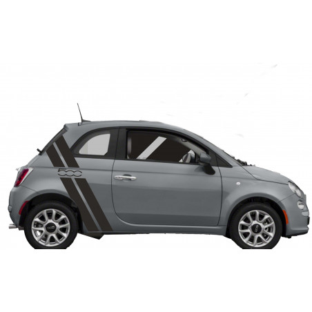 autucollant pour fiat 500 bandes laterales doubles
