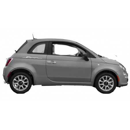 Fiat 500 Retro autocollant Signature stickers lateraux discrets Fun Stickers