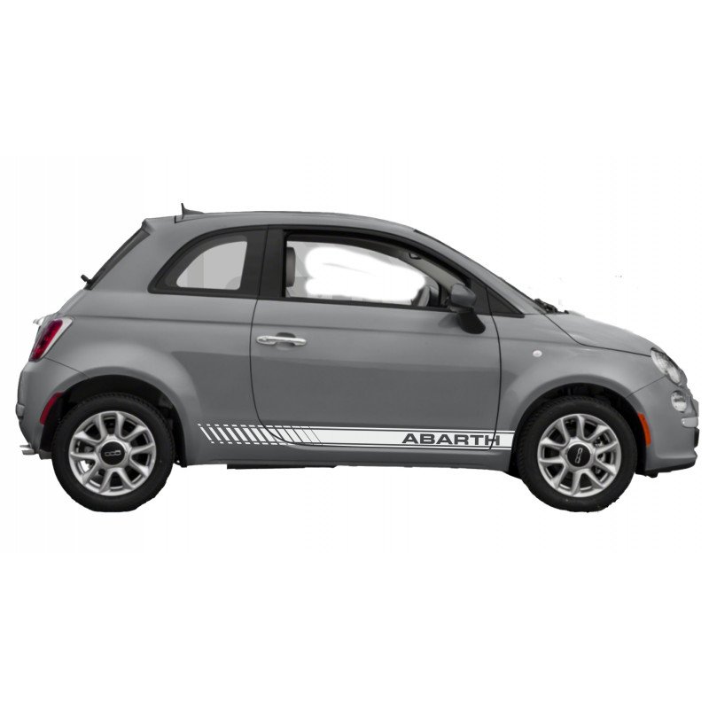 Fiat 500 ABARTH autocollant stripping bandes laterales sport Fun Stickers