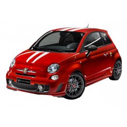 Fiat 500 Abarth kit complet autocollant toit capot hayon Fun Stickers