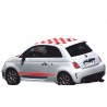 Sticker Autocollant Kit Déco ABARTH Fiat 500 – Stripping Latéral et Toit Damier