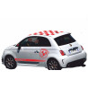 Sticker Kit Logo ABARTH Scorpion Géant – Autocollant Stripping Toit Damier Fiat 500