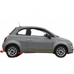 Fiat 500 Bands Italy Down crate sticker stickers