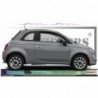 Fiat 500 Retro autocollant Signature stickers lateraux discrets Fun Stickers