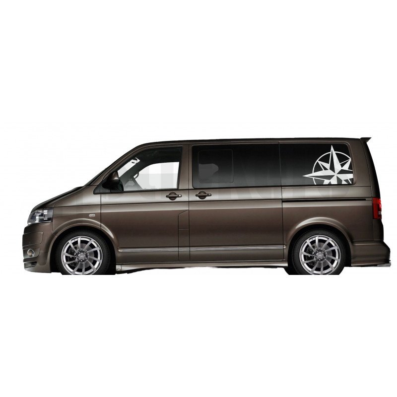 Autocollants Rose des Vents Grand Format 72 cm - Décoration Van & Camping-Car