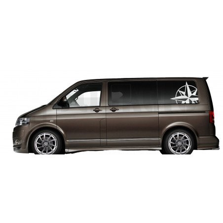Autocollants Rose des Vents Grand Format 72 cm - Décoration Van & Camping-Car