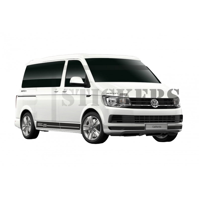 Kit Bandes Edition 25 – Compatibles Transporter T5/T6 – Autocollants Bas de Caisse Premium