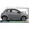 Fiat 500 Retro autocollant Signature stickers lateraux discrets Fun Stickers
