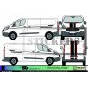 autocollant pour Ford Transit - Kit Bandes Intégrales XXL Sticker Autocollant
